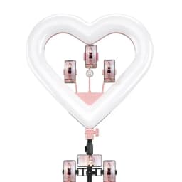 20'' Ring Light Live Streaming Selfie Heart Shaped professional &wireless remote - Thumbnail 13