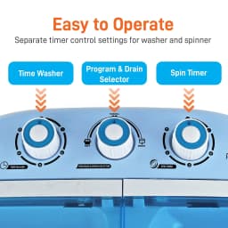 Pyle 2-in-1 Portable Compact Top Load Washing Machine with Spin Dryer - Thumbnail 3