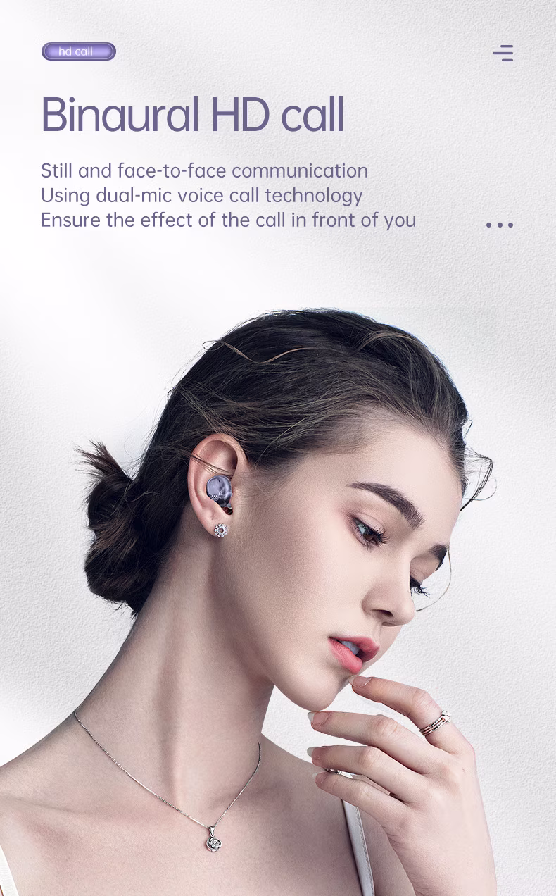 Cross border wireless M32 low latency bass sports dual ear mini sports earplugs tws Bluetooth 5.1 earphones - Thumbnail 5