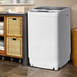 Portable Compact Washing Machine 1.28 Cu.ft Spin Washer Drain Pump 8 Water Level - Thumbnail 2