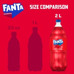 Fanta Strawberry Soda Pop Bottle, 2 Liter - Thumbnail 5