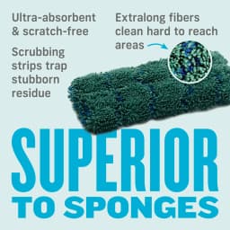 E-Cloth Sponges Bundle, Absorbent and Reusable Multi-Purpose Household Microfiber Cleaning Scrubber, 5 Pcs Set - Thumbnail 4