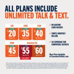 Consumer Cellular Iris, 8GB, Red - Flip Phone - Thumbnail 9