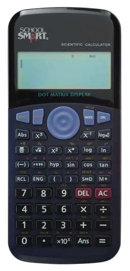 School Smart Scientific Digit Calculator, 5-1/8 x 3 x 1/4 Inches, CS-209, Black - Thumbnail 6