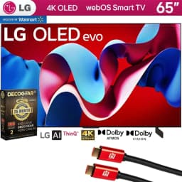 LG 65 in C4 Series 4K OLED evo Smart TV with 2 Year Extended Warranty, OLED65C4PUA, New - Thumbnail 1