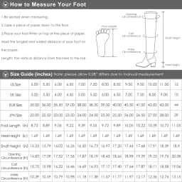 DREAM PAIRS Women's Wide Calf Comfortable Winter Knee High Riding Boots - Thumbnail 2