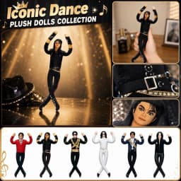Michae Posable Plush Figure Toy Soft Stuffed Puppet with Wire Armature Flexible Bendable Body for Collection and Play Holiday Gift for Fans - Thumbnail 1