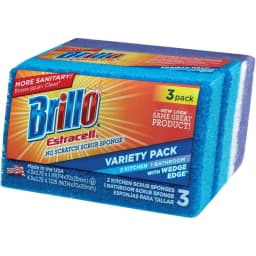 Brillo Estracell Wedge Edge No Scratch Scrub Sponge, 3 Count - Thumbnail 1