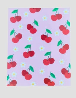 Back to School 2 Pocket Folders Hearts, Flowers, Cherries, Rainbows Set of 4 Elementary Grade School - Thumbnail 4