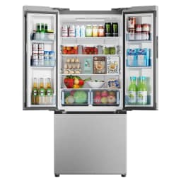 Simzlife 17.5 Cu. ft. French Door Refrigerator Built-in Ice Maker,Counter-Depth Refrigerator with Bottom Freezer,Silver - Thumbnail 11