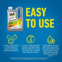 CLR Calcium Lime and Rust Remover, Multi-Use Household Cleaner, EPA Safer Choice, 28 oz - Thumbnail 6