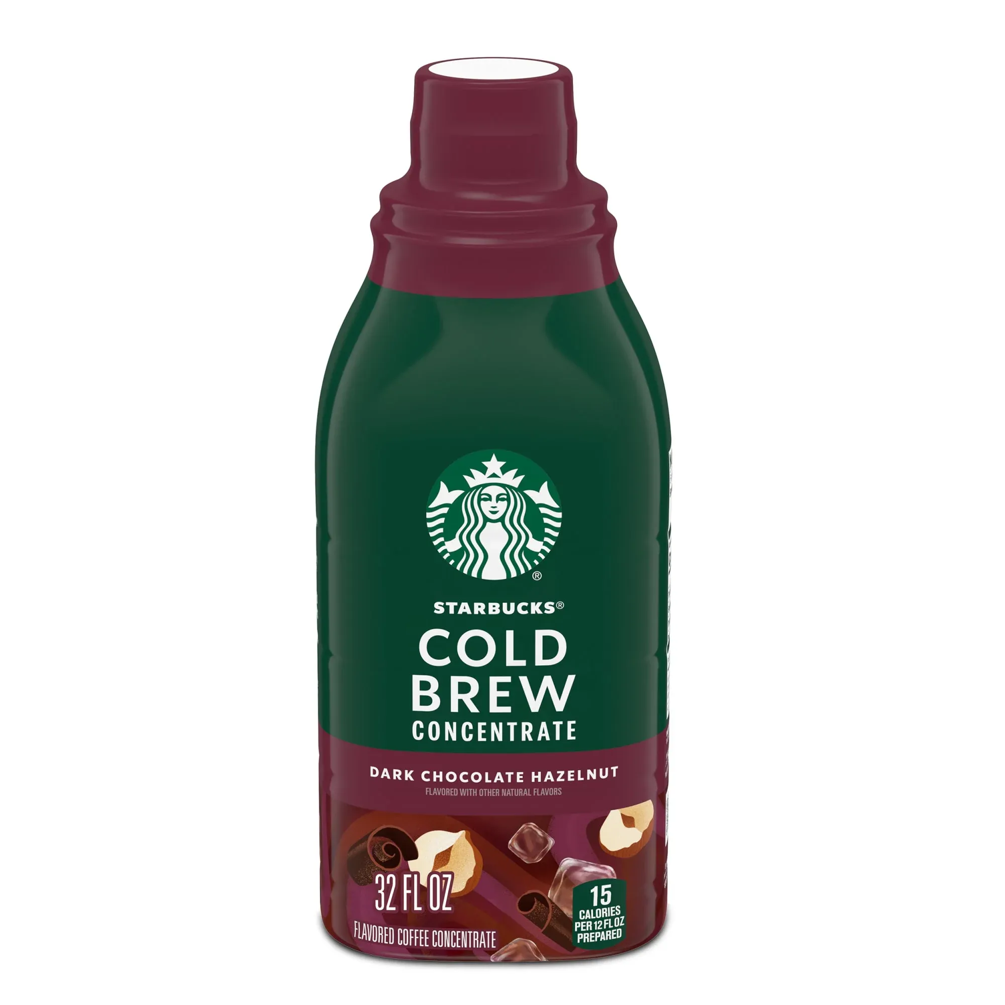 Starbucks Dark Chocolate Hazelnut, Cold Brew Coffee Concentrate, Iced Coffee, 32 fl oz