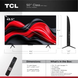 TCL 50â€ Class Q6 QLED 4K UHD HDR Smart Google TV (NEW 2024) - 50Q651G - Thumbnail 2