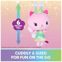 Gabby’s Dollhouse Fairylandia Kitty Fairy 6-inch Plush Toy, for Ages 3 and up - Thumbnail 2