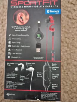 RHEA- Sportfit Wireless High-Fidelity Earbuds - Thumbnail 2