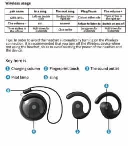 RHEA- True Wireless Stereo Sound By01 Wireless Headphone - Thumbnail 5
