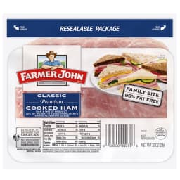 Farmer John Premium Cooked Ham Family Size, 32 oz - Thumbnail 1