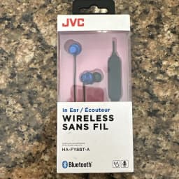 RHEA- Wireless Bluetooth Headphones Jvc Blue Color Sweat Proof Voice Assistant - Thumbnail 1