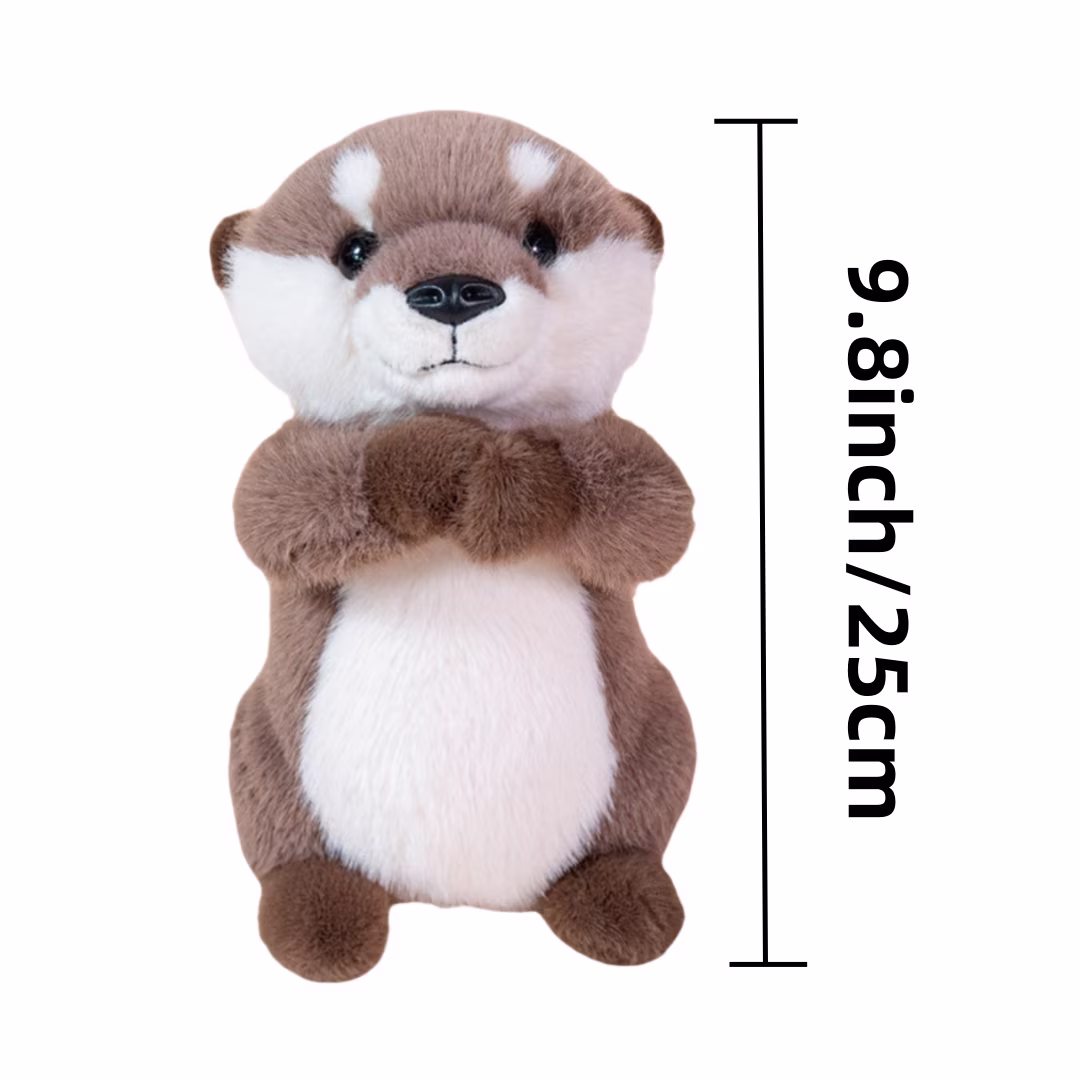 Cuddly Sea Otter Stuffed Animal-Cute OtterPlush Soft Plush Toy Birthday Gift for Kids Girls Boys - Thumbnail 2