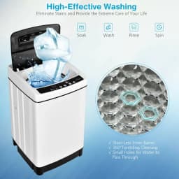 Kadyn 1.5 cu ft Full-Automatic Washing Machine with Stainless Steel Inner Barrel - Thumbnail 6