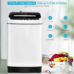 Kadyn 1.5 cu ft Full-Automatic Washing Machine with Stainless Steel Inner Barrel - Thumbnail 4