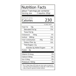 Great Value Beef Taquitos With Yellow Corn Masa Tortillas, 20 oz, 20 Count - Thumbnail 3