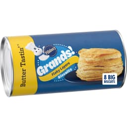 Pillsbury Grands! Flaky Layers Butter Tastin' Refrigerated Biscuit Dough, 8 Count, 16.3 oz - Thumbnail 1
