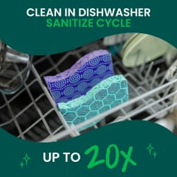 Scotch-Brite Odor Resist Scrub Sponges, Non-Scratch, Rinses Clean, 3 Pack - Thumbnail 8