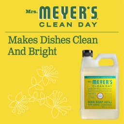 Mrs. Meyer's Clean Day Liquid Dish Soap Refill, Honeysuckle Scent, 48 Fl Oz Bottle - Thumbnail 3