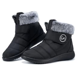 Ecetana Women Snow Boots Winter Shoes Slip On Boots for Women Waterproof Booties Comfortable Outdoor Anti Slip Shoes - Thumbnail 1