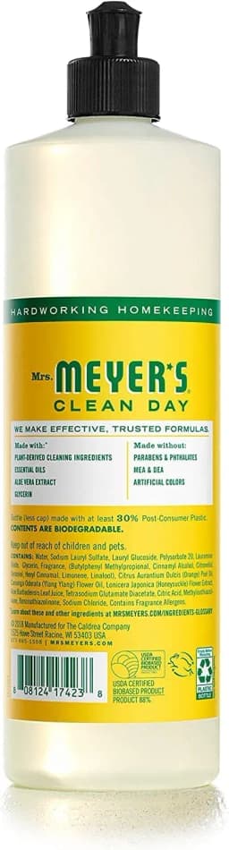 Mrs. Meyer's Liquid Dish Soap Variety, 1 Lemon Verbena, 1 Basil, 1 Honeysuckle, 1 CT - Thumbnail 6
