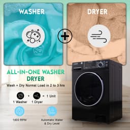 Equator All-in-One 4600 Washer Dryer VENTLESS/VENTED PET Cycle 1.62cf/15lbs 110V - Thumbnail 5