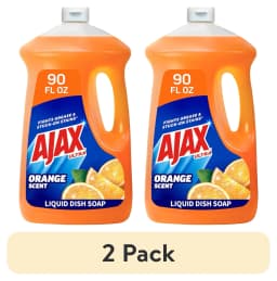 (2 pack) Ajax Ultra Liquid Dish Soap Orange Scent, Triple Action, 90 fl oz Bottle - Thumbnail 1