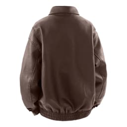 gbyLJF Leather Jackets For Men Classic Full Zip Motorcycle Bomber Jacket Long Sleeve Lapel Coat with Pockets - Thumbnail 7