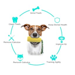 Dog Chew Toys for Chewers, Indestructible Tough Durable Interactive Dog Toys, Puppy Teeth Chew Corn Stick Toy for Small Meduium Large Breed - Thumbnail 5