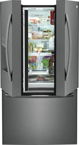 FRIGIDAIRE GRFS2853AD FRENCH DOOR FREESTANDING REFRIGERATOR Black Stainless Steel - Thumbnail 4