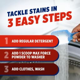 OxiClean Max Force Advanced Stain Remover Powder, Gentle Color-Safe In-Wash Stain Treater, 3 lbs - Thumbnail 10