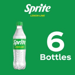Sprite Lemon-Lime Caffeine Free Soda Pop Bottles, 16.9 fl oz, 6 Pack - Thumbnail 5