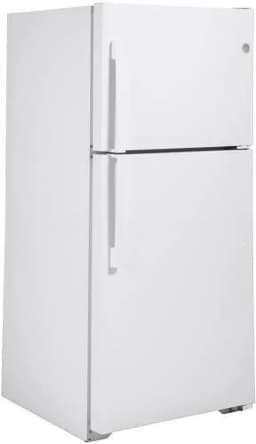 GE GTE19DTNRWW 30 Top Freezer Refrigerator with 19.1 cu. ft. Total Capacity LED Lighting Adjustable Wire Shelves Upfront Temperature Controls ADA - Thumbnail 3
