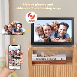GCZ 15.6 inch Large WIFI Digital Photo Frame with 1080P IPS Full HD Touchscreen Share Photos and Videos Instantly via FRAMEO App, SD Card USB Support - Thumbnail 3