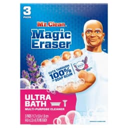 Mr. Clean Magic Eraser Ultra Bath Cleaning Sponge - Multipurpose Bathroom Cleaner - 3 Count - Thumbnail 2