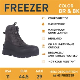 Herman Survivors Men's Freezer Insulated Composite Toe Work Boots - Thumbnail 8