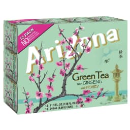 Arizona Green Tea with Ginseng and Honey, 11.5 Fl Oz Cans (12-Pack) - Thumbnail 1