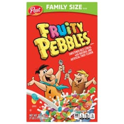 Post Fruity PEBBLES Breakfast Cereal, Gluten Free, Family Size Box, 19.5 oz - Thumbnail 7