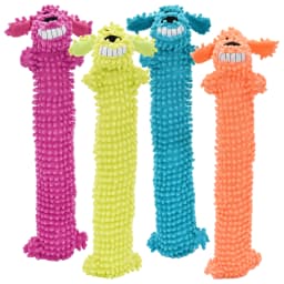 Multipet Loofa Floppy Moppy Plush Dog Toy, Squeak, 18", Color May Vary - Thumbnail 1