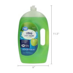 Great Value Ultra Antibacterial Dish Liquid, Crisp Apple, 70 fl oz - Thumbnail 6