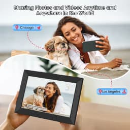 RICILAR Frameo 10.1 inch WiFi Digital Picture Frame, Electronic Picture Frame with IPS Touch Screen, 32GB Storage, Auto-Rotate, Wall Mountable, Ideal - Thumbnail 11