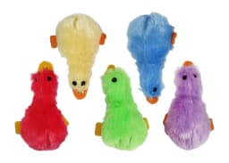 Multipet Plush Mini Duckworth Dog Toy with Squeaker, 4 inches, Assorted Colors - Thumbnail 2