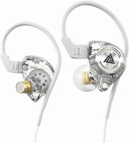 RHEA- 2 Wired Gaming Earbuds, Ak3File In-Ear Monitors With Deep Bass Sound - White - Thumbnail 5