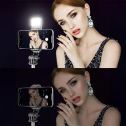 70'' Extendable Selfie Stick Tripod with Light & Wireless Remote, Portable Phone Tripod Stand for iPhone Android, Adjustable Travel Selfie Stick - Thumbnail 7